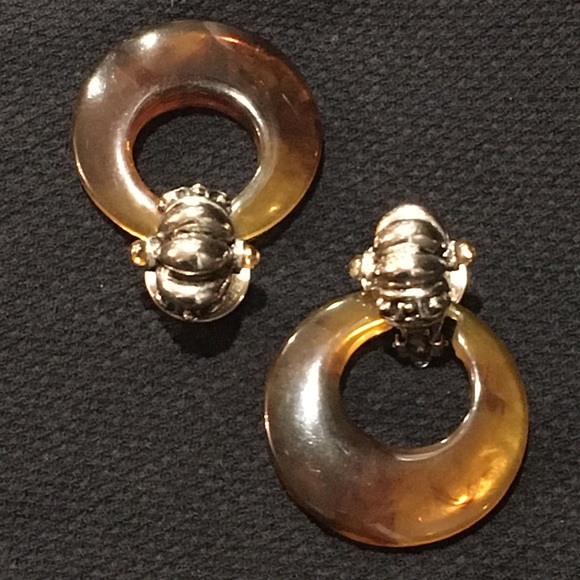 Metal/silver shrimp style clip earring; add hoop - Picture 7 of 9